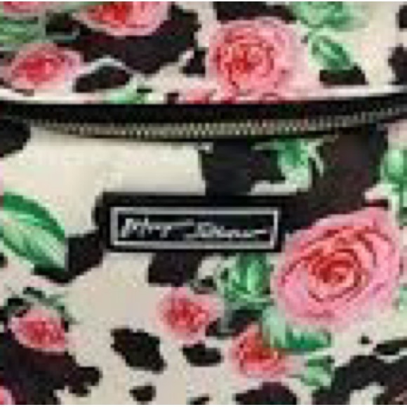Betsey Johnson Pink Floral and  Cow Print cooler Bag - Picture 5 of 5